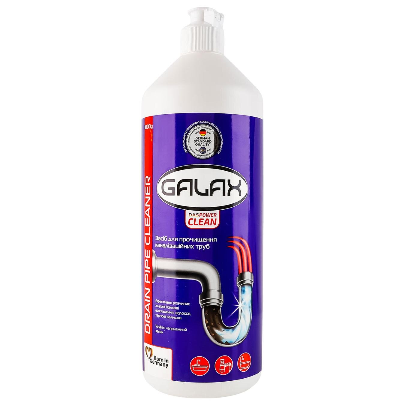 GALAX das POWER-CLEAN Засіб для прочищення каналізаційних труб 1000г
