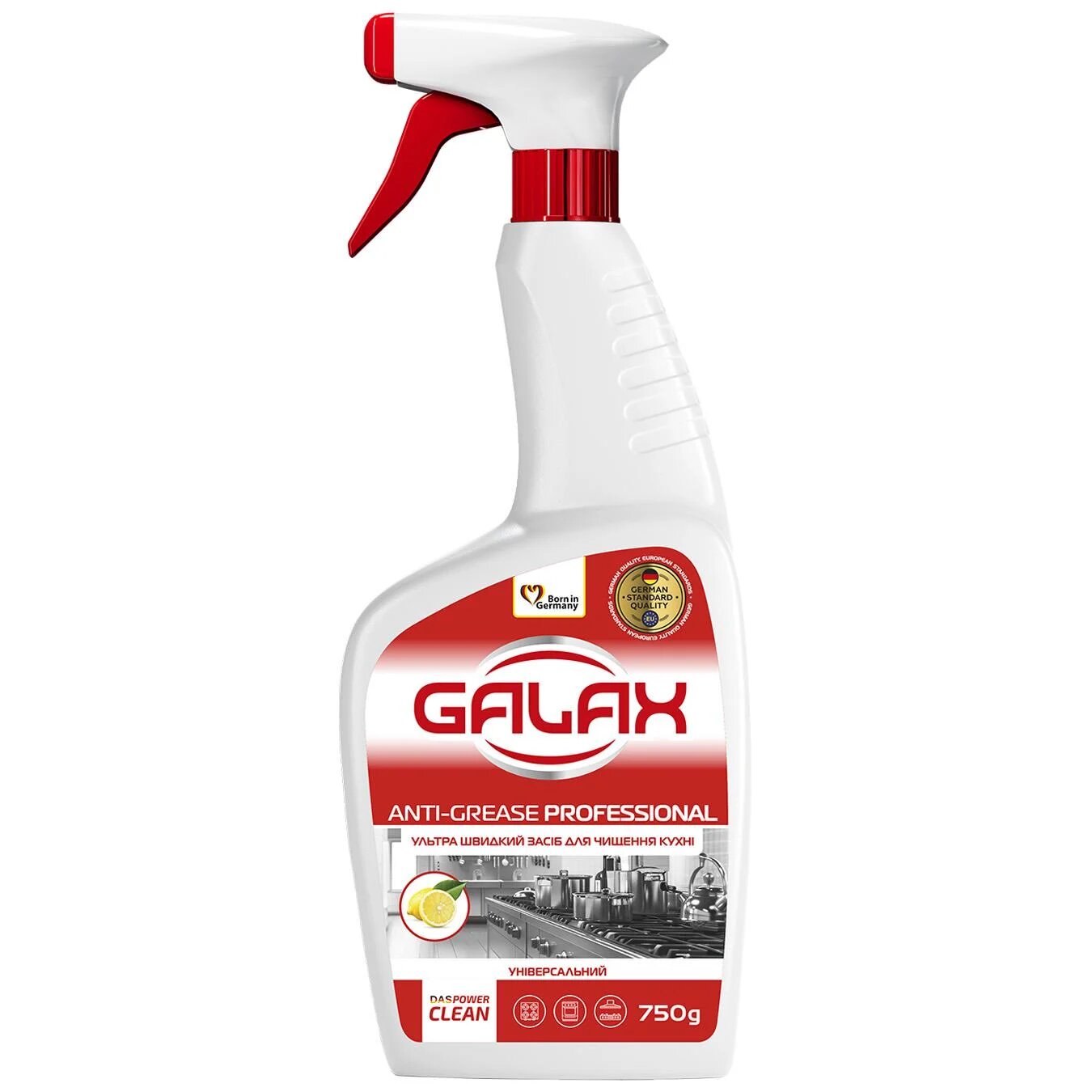 GALAX das POWER-CLEAN Засіб для видалення жиру з кухонних поверхонь Professional 750г