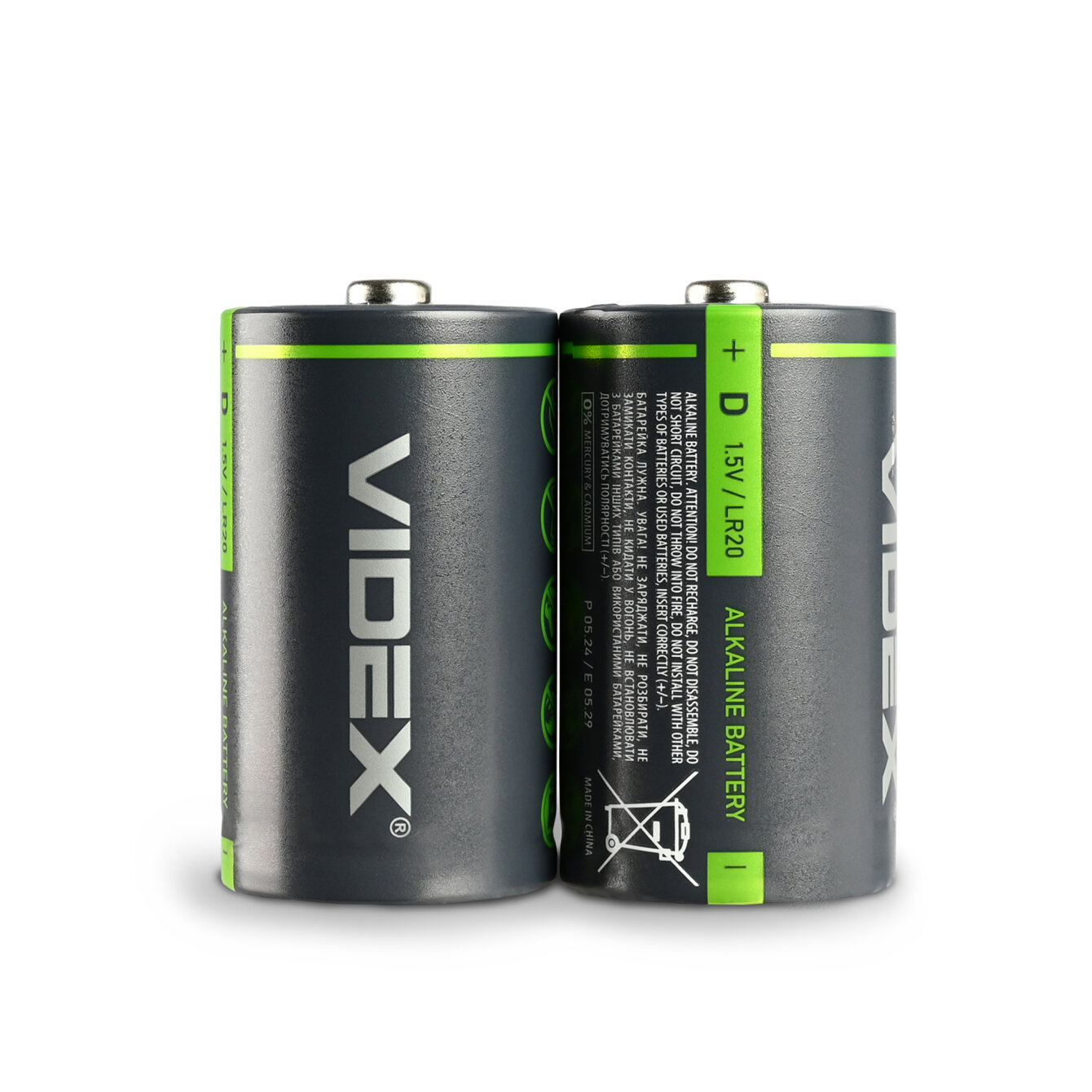 Батар. Videx LR20/D 2шт