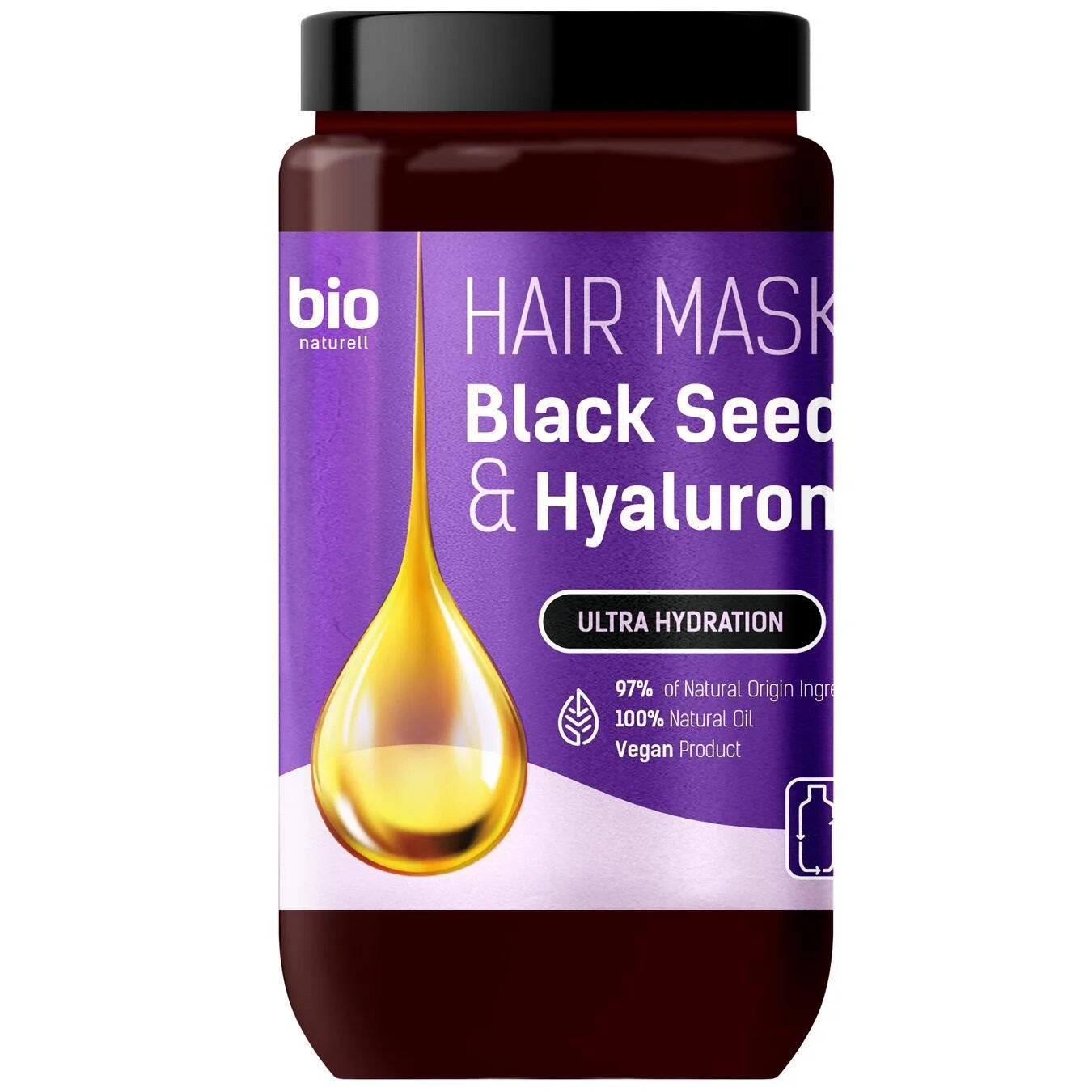 BION Black Seed Oil & Hyaluronic Acid Маска для волосся 946мл