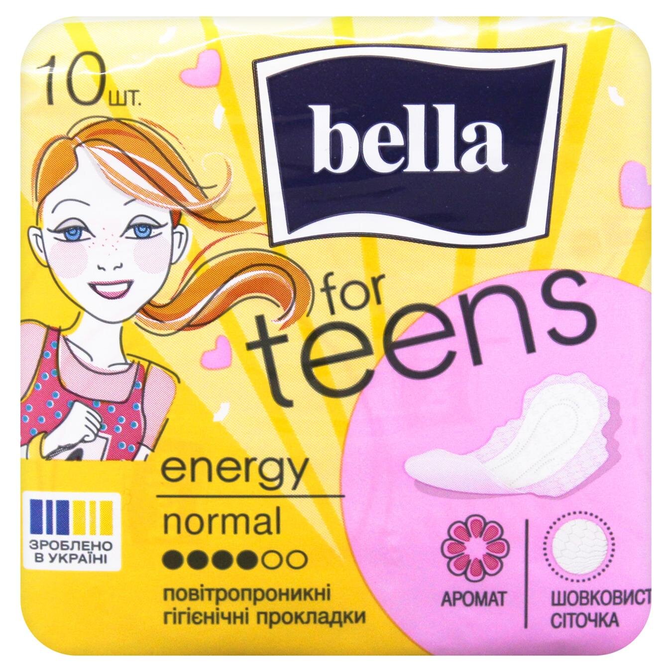 Bella for teens прокл гіг ultra energy silky drai deo exotic fruits 10 шт