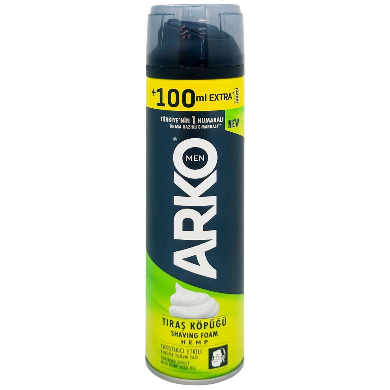 Arko men піна для гоління з ол насін конопель 300 мл