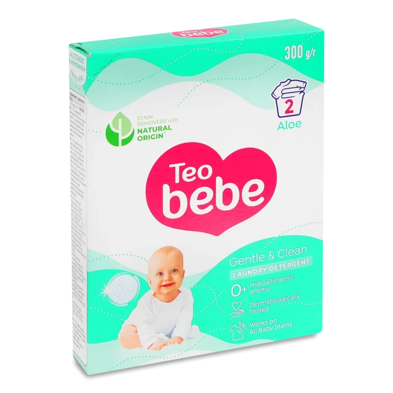 Teo Bebe пр/пор gentle&clean aloe 300 г