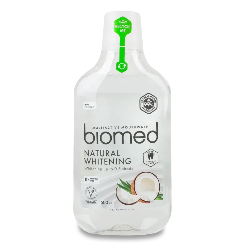 BioMed Ополіскувач для рота 500мл NATURAL WHITENING