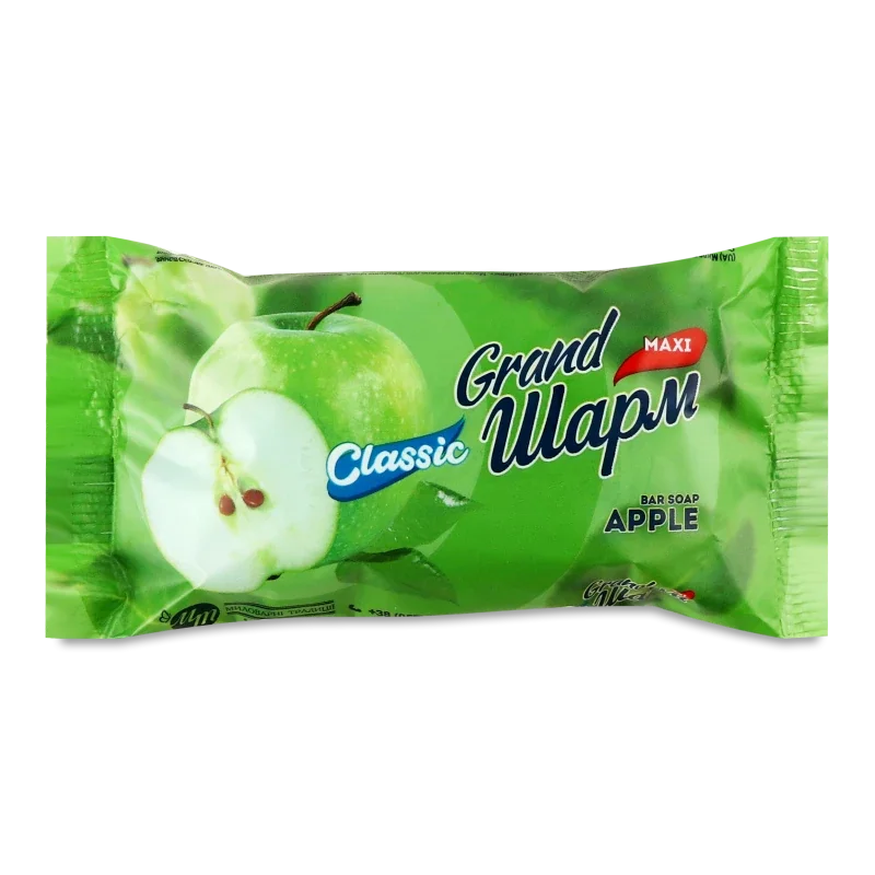 Мило туалетне тверде марка (К) "Яблуко" (Apple) ТМ "Grand Шарм" 125г