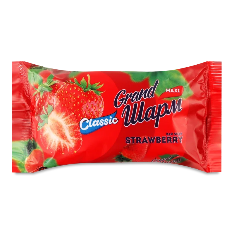 Мило туалетне тверде марка (К)  Полуниця  (Strawberry) ТМ  Grand Шарм  125г