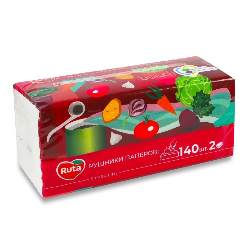 Рушники паперові "Ruta" V-склад. 140л