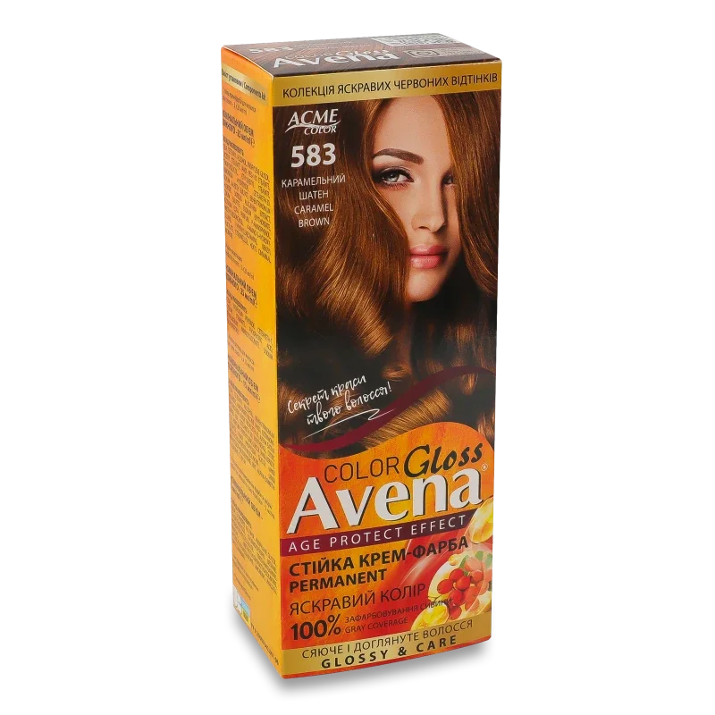 Avena gloss color cт кр-фарба д/вол 583 карам шатен