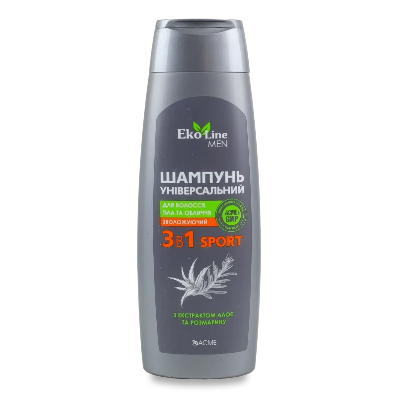 ECOLINE MEN шампунь 3в1 sport 400 мл