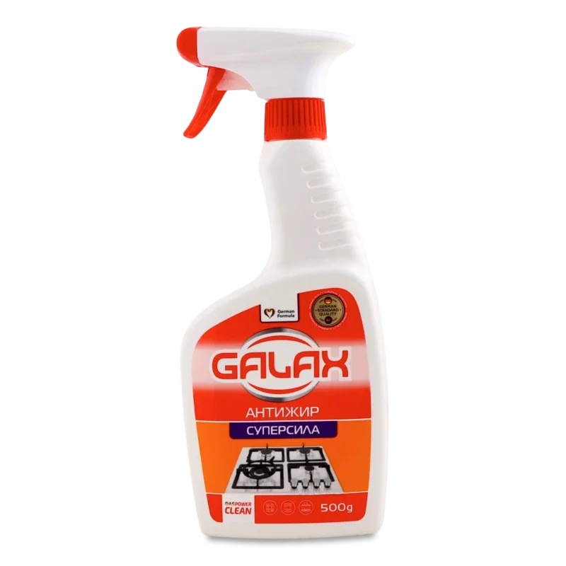GALAX das POWER-CLEAN Засіб для видалення жиру з кухонних поверхонь 500г Суперсила