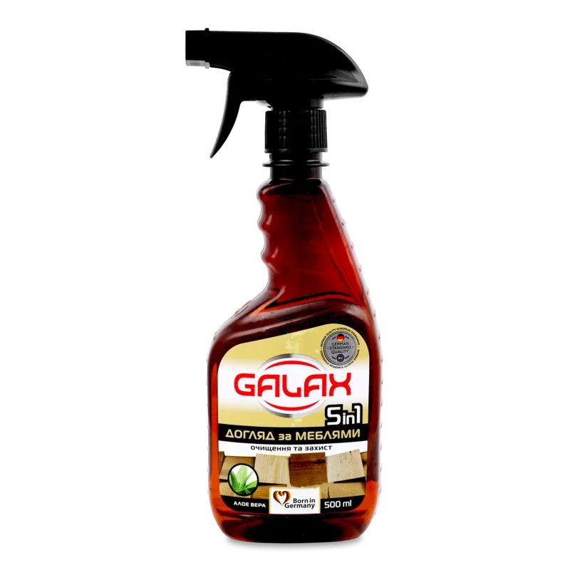 GALAX das POWER-CLEAN Універсальний засіб для догляду за меблями 5в1 з алое вера 500мл