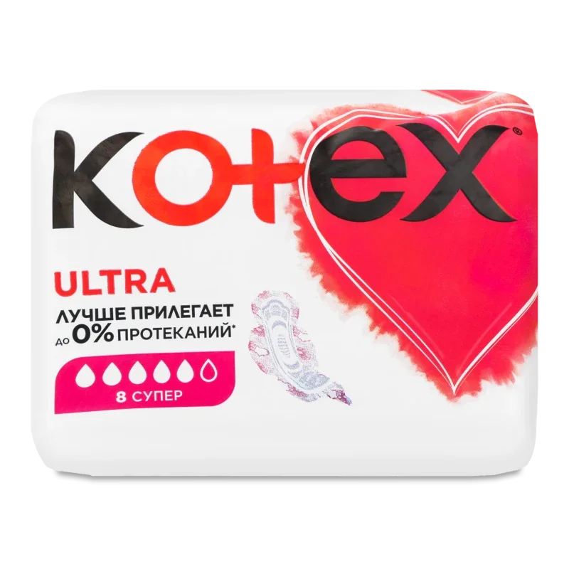 Жіночі гігієнічні прокладки Kotex UT Pad Super 8x16