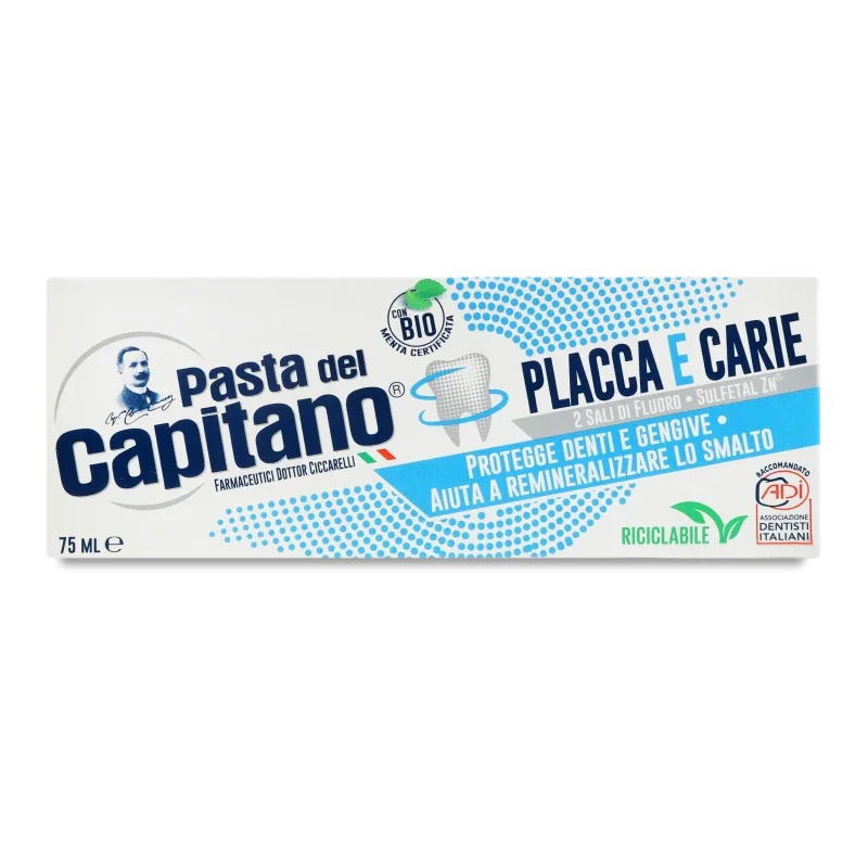 Зубна паста Pasta del Capitano Plaque&Cavities Проти карієсу та зубного нальоту 75 мл