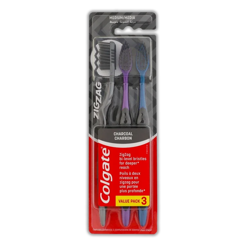 ЗЩ COLGATE 3шт дерев вугілля