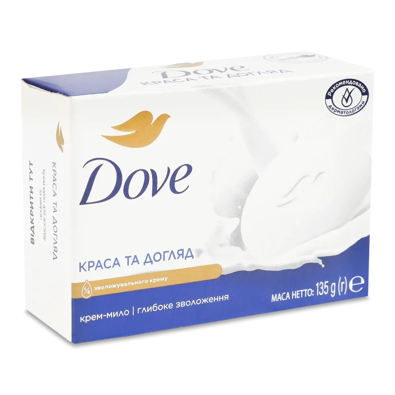 Dove крем мило 135гр краса та догляд