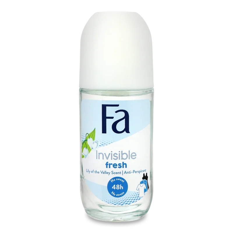 Fa дезодорант invisible fresh роликов 50 мл